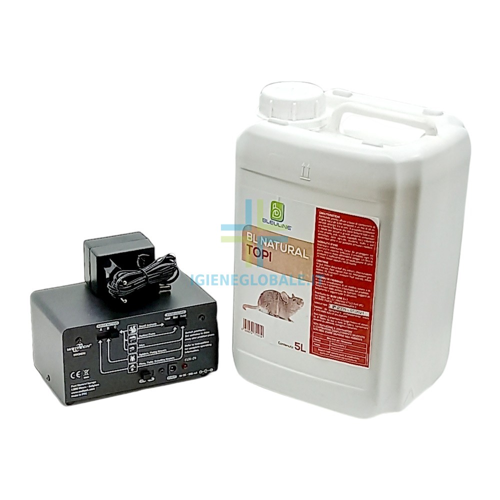 Repellente ad ultrasuoni per topi e ratti discreto con montaggio a soffitto  - a batteria - della PestBye® 18,99 €