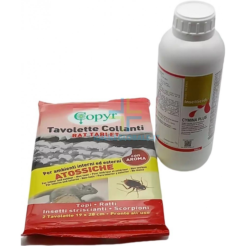 Insetticida contro gli scorpioni Cymina Plus da 1 Litro e trappola ecologica