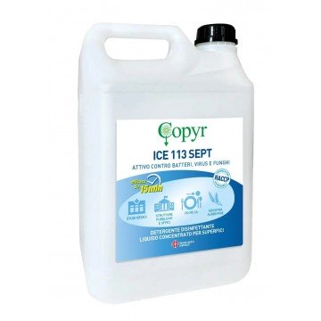 Detergente disinfettante professionale per piani di lavoro e superfici lavabili in cucina ristorante e laboratorio alimentare