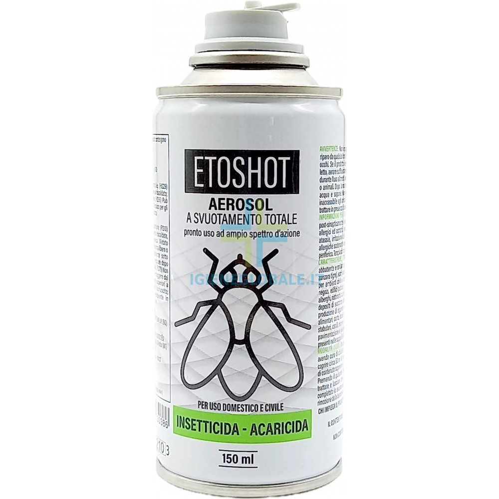 Acaricida-insetticida, aerosol, bomboletta spray: Etoshot