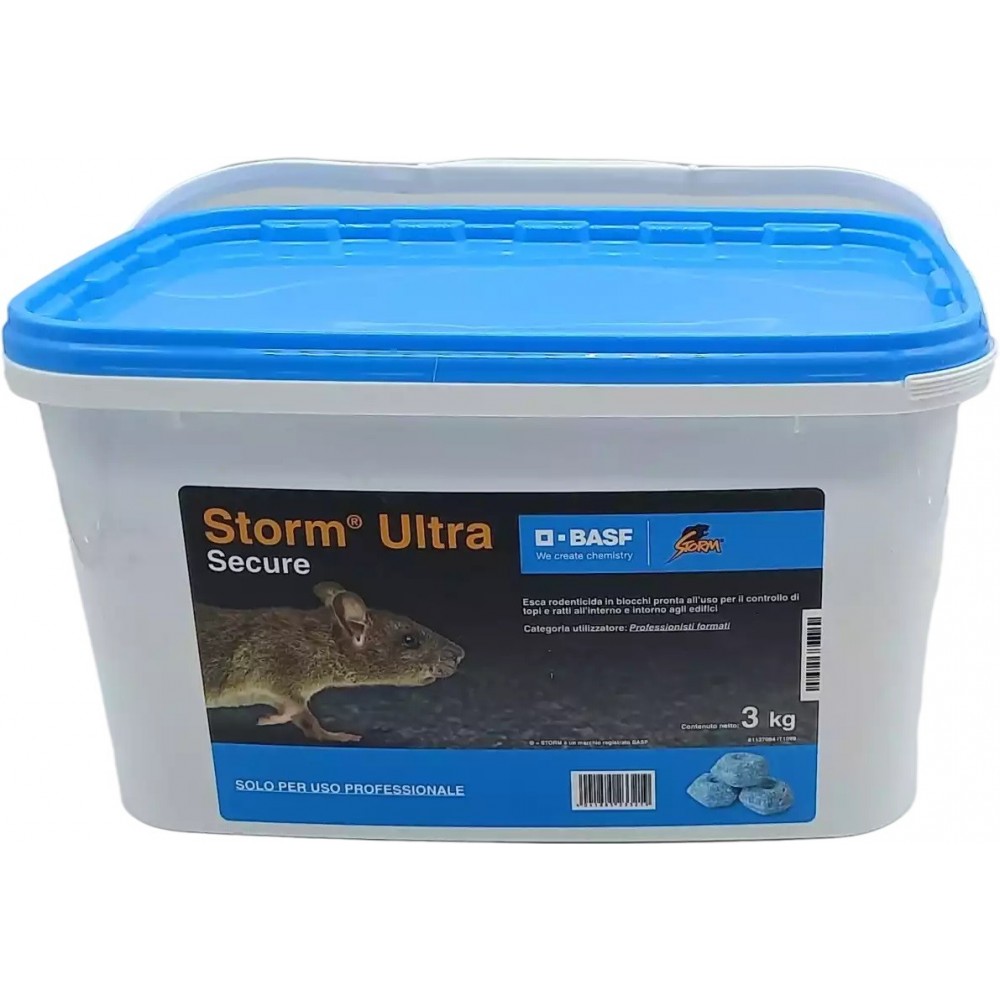 Esche paraffinate per topi, veleno per topi-ratti in blocchi: Storm Ultra