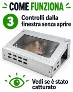 Trappola per topi vivi, ecologica, sicura per cani e gatti. - immagine 5