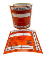 Adesivi di avviso e segnalazione esche topicide, trappole per topi. Rotolo da 200 pezzi - immagine 3