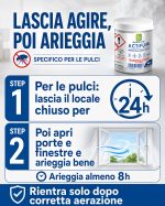 Antipulci, fumogeno-insetticida, ambienti interni , barattolo 30 gr. ACTIFUM - immagine 4