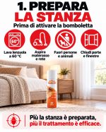 Bomba insetticida per cimici da letto, aerosol autosvuotante per camere e ambienti: ONE SHOT 150 ml - immagine 3