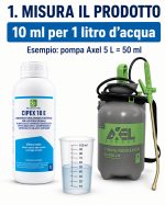 Cipermetrina per zanzare, uccide le zanzare, concentrata in flaconi da 1 litro: Cipex 10 E - immagine 2