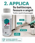 Deltametrina, insetticida inodore, per interni, disinfestazione blatte, formiche in hotel, ristoranti. Flacone 1 Litro - immagine 3