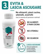 Deltametrina, insetticida inodore, per interni, disinfestazione blatte, formiche in hotel, ristoranti. Flacone 1 Litro - immagine 4