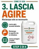 Disinfettante contro virus, batteri, liquido concentrato, ampio spettro d'azione, Germo Inodore da 5 litri - immagine 4