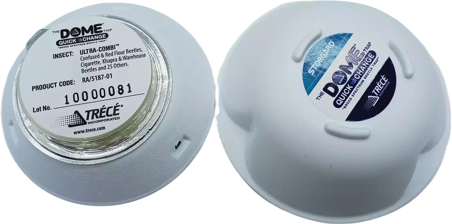 DOME QUICK CHANGE ULTRACOMBI, trappola cattura anobio del pane, punteruolo del grano, insetti delle derrate, feromone incluso DOME QUICK CHANGE ULTRACOMBI, trappola cattura anobio del pane, punteruolo del grano, insetti delle derrate, feromone incluso - immagine 1