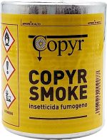 Fumogeno per acari in casa, permetrina elimina gli acari: COPYR SMOKE da 30 grammi