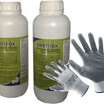 Insetticida a base di piretro, per insetti volanti e striscianti, per interno, esterno, 2 barattoli da 1 litro, guanti omaggio