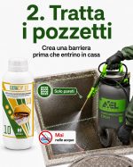 Insetticida anti scarafaggio| pozzetti fognari, tombini, cantine, porticati: Geracyp 10 - immagine 2
