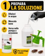 Insetticida Anti-scarafaggio, professionale + spruzzatore per piccole disinfestazioni, Cymina Plus, 250 ml. - immagine 2