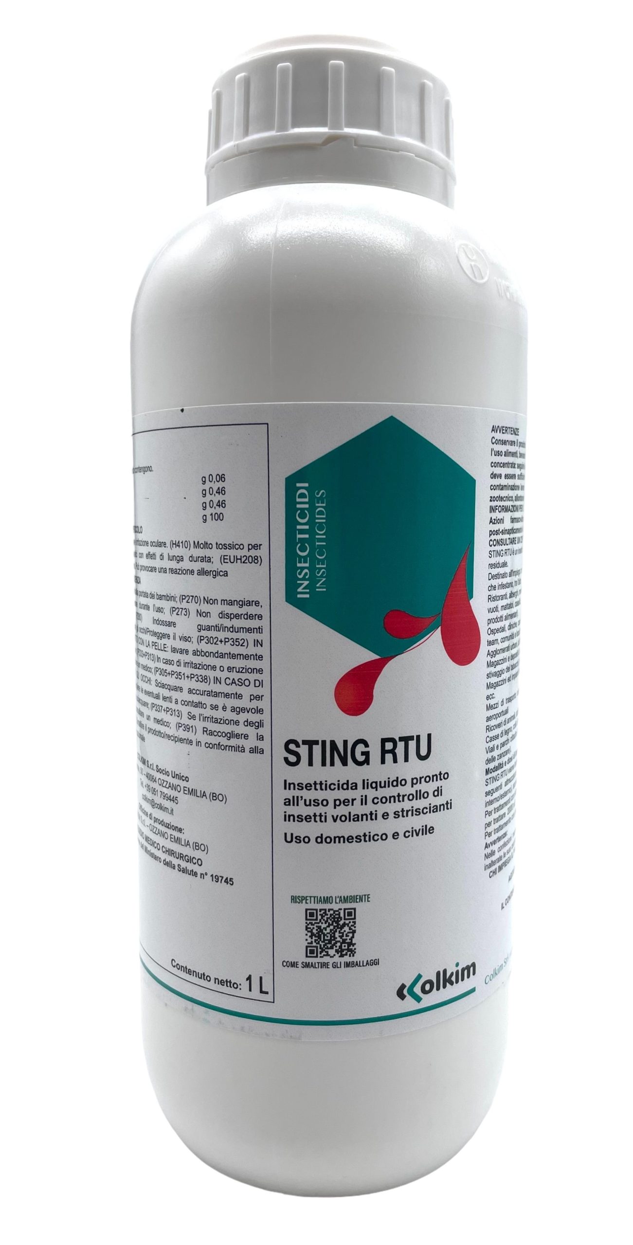 Insetticida contro gli acari, spray, potente, pronto all'uso: STING RTU da 1 Lt. Insetticida contro gli acari, spray, potente, pronto all'uso: STING RTU da 1 Lt. - immagine 1