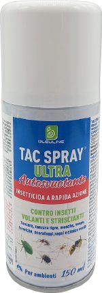 Insetticida contro le cimici verdi in casa, aerosol, autosvuotante bomboletta da 150 ml: Tac Spray Ultra - immagine 2