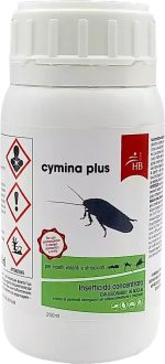 Insetticida elimina zecche, scarafaggi, scorpioni, barattolo da 250 ml: Cymina Plus