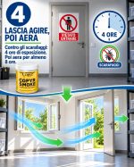 Insetticida fumogeno, per blatte e scarafaggi in casa: COPYR SMOKE da 30 grammi - immagine 5