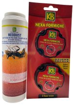 Insetticida in polvere, per formiche più trappole per interni ed esterni: NEODUST 500gr e Nexa Formiche