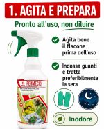 Insetticida per eliminare i millepiedi in casa, cantina, terrazzo e vasi, pronto all'uso: Permecid - immagine 2