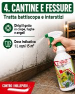 Insetticida per eliminare i millepiedi in casa, cantina, terrazzo e vasi, pronto all'uso: Permecid - immagine 5