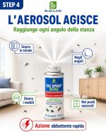 Insetticida per pappataci e zanzare in casa, aerosol, autosvuotante bomboletta da 150 ml: Tac Spray Ultra - immagine 5