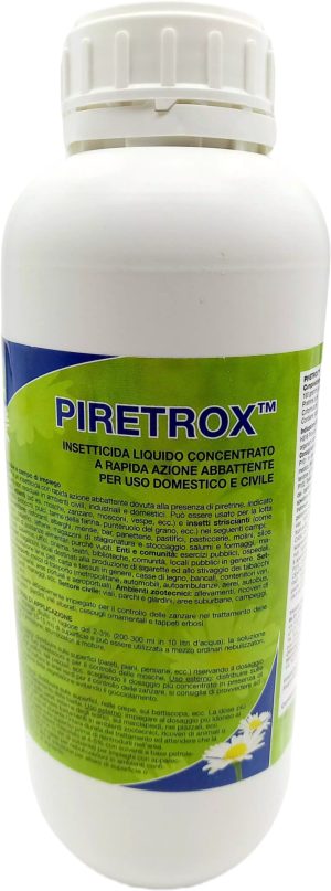 Insetticida per tarme del cibo-coleotteri anobiidi e punteruoli, Piretro concentrato da 1 litro: PIRETROX
