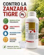 Insetticida per zanzara tigre in giardino, professionale, soluzione contro le zanzare: PERMACOL con misurino - immagine 2