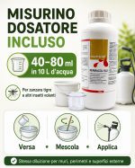 Insetticida per zanzara tigre in giardino, professionale, soluzione contro le zanzare: PERMACOL con misurino - immagine 3
