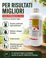 Insetticida per zanzara tigre in giardino, professionale, soluzione contro le zanzare: PERMACOL con misurino - immagine 5