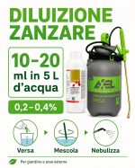Insetticida zanzare da esterno, Cymina Plus, 1 Litro, pompa a pressione per disinfestazioni, 5 Litri - immagine 4