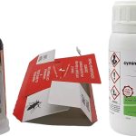Kit disinfestazione blatte,  Blattoxur gel + 25 trappole collanti con feromoni + cymina plus 250 ml per pozzetti fognari