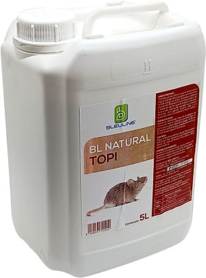 Repellente topi naturale, prodotto professionale allontana topi dalle case, tanica da 5 L. BL Natural Topi