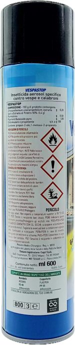 Spray anti-vespe, professionale, per nidi vespe, calabroni: VESPA STOP - immagine 2