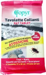Trappola per topi grandi e piccoli, scorpioni e insetti, colla potente, con attrattivo, pronta all'uso: Rat Tablet