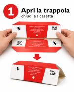 Trappole per blattella germanica, insetti fuochisti, con attrattivi, 10 pezzi. - immagine 2