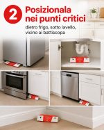 Trappole per blattella germanica, insetti fuochisti, con attrattivi, 10 pezzi. - immagine 3