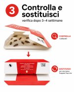 Trappole per blattella germanica, insetti fuochisti, con attrattivi, 10 pezzi. - immagine 4